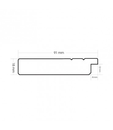 Espejo marco madera gris decapado