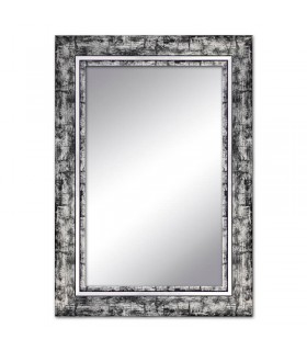 Espejo marco madera negro decapado