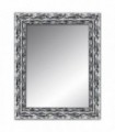 Espejo decorativo marco gris plateado