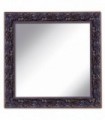 Espejo decorativo marco floral negro envejecido