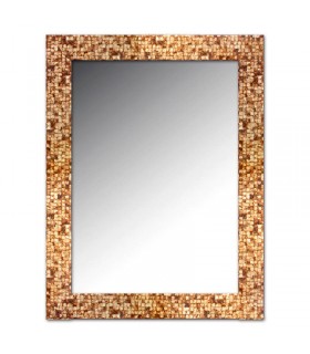 Espejo marco mosaico cobre