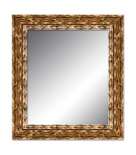 Espejo marco ondulado bronce