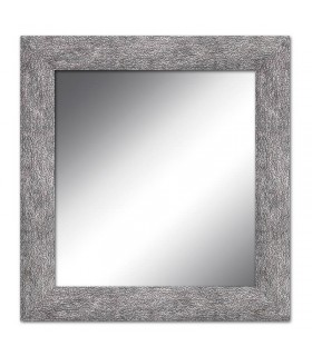 Espejo marco granulado gris