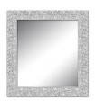 Espejo marco mosaico plata
