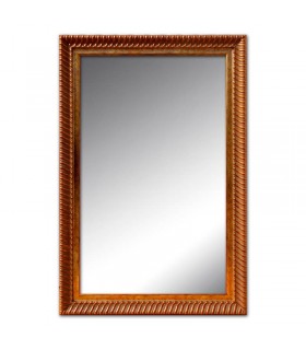 Espejo marco madera cobre