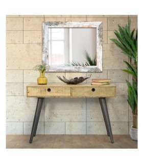 Espejo marco madera decapada