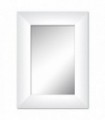 Espejo decorativo marco blanco mate