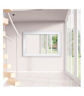 Espejo marco blanco lacado