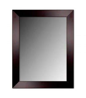 Espejo marco negro brillo moderno