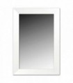 Espejo decorativo marco lacado blanco brillo