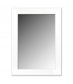 Espejo decorativo marco blanco liso