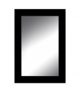Espejo marco negro satinado moderno