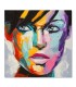 Cuadro retrato femenino pop art