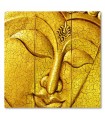 Cuadro rostro dorado estilo espiritual oriental