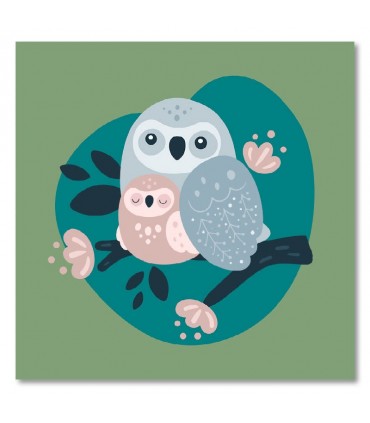 Cuadro infantiles búhos