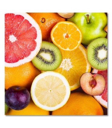 Cuadro decorativo impreso frutas exóticas