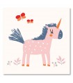 Cuadro decorativo impreso dulce unicornio