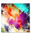 Cuadro decorativo impreso abstracto colores