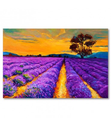 Cuadro campo lavanda