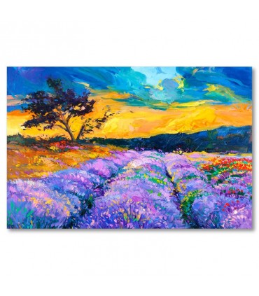 Cuadro campo lavanda