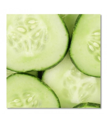 Cuadro rodajas pepino fresco
