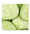 Rodajas de pepino fresco en primer plano