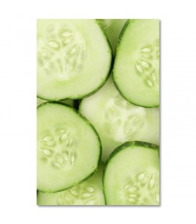 Cuadro rodajas pepino fresco