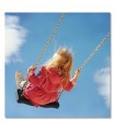 Cuadro decorativo columpio infantil bajo cielo azul