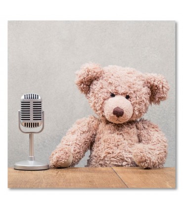 Cuadro oso con micro vintage