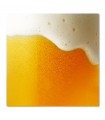 Lienzo cerveza dorada con espuma refrescante