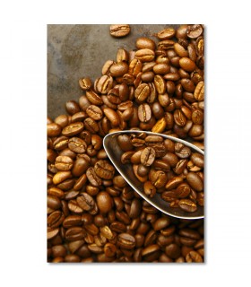 Cuadro cafe con pala de acero