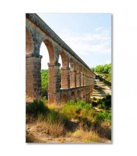 Cuadro acueducto romano de piedra