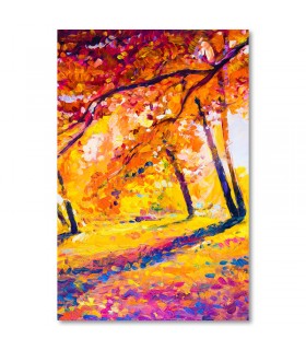 Cuadro bosque anaranjado