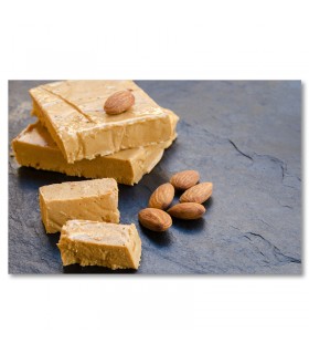 Cuadro de turron blando con almendras enteras