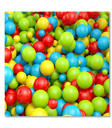 Cuadro infantil bolas de colores brillantes