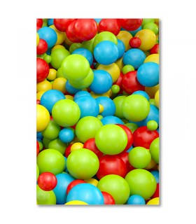 Cuadro infantil bolas de colores brillantes