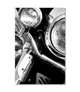Cuadro moto blanco y negro