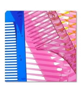 Cuadro de peines de colores