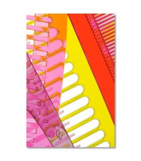 Cuadro de peines de colores