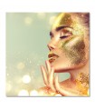 Cuadro de maquillaje dorado