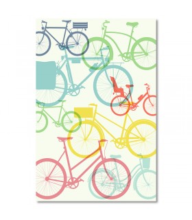 Cuadro de bicicletas superpuestas