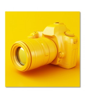 Cuadro cámara amarilla
