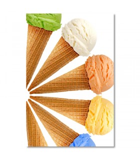 Cuadro helados de colores