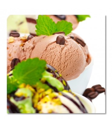 Cuadro helado con menta