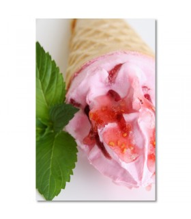 Cuadro helado fresa y menta