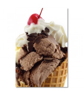 Cuadro helado cucurucho chocolate