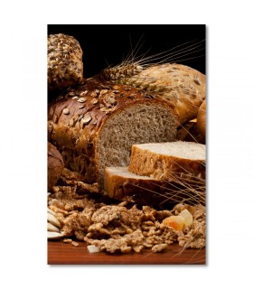 Cuadro pan integral rebanado