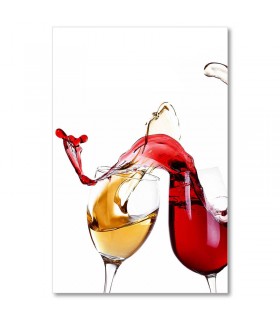 Cuadro copas de vino en movimiento