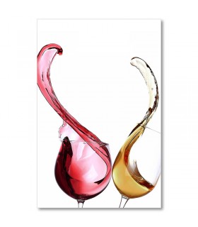 Cuadro copas de vino en movimiento