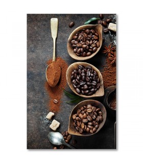 Cuadro cafe gourmet en grano